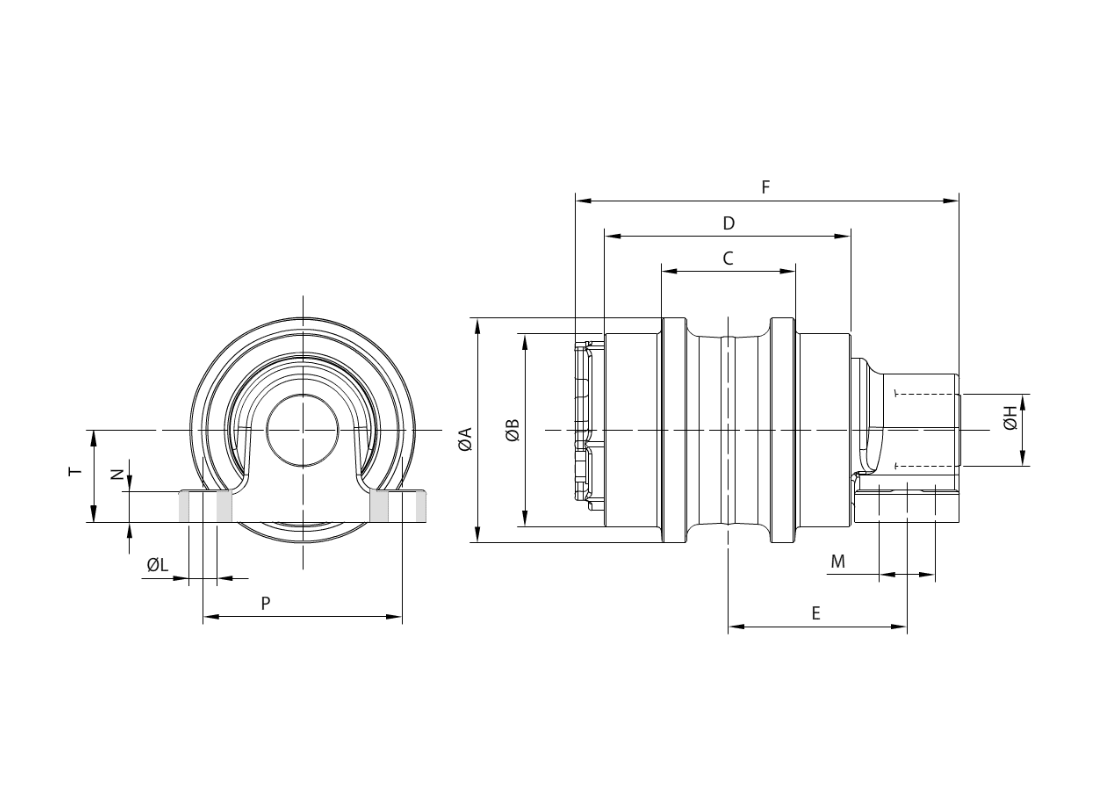 Каток поддерживающий Komatsu PC300-7 207-30-00430