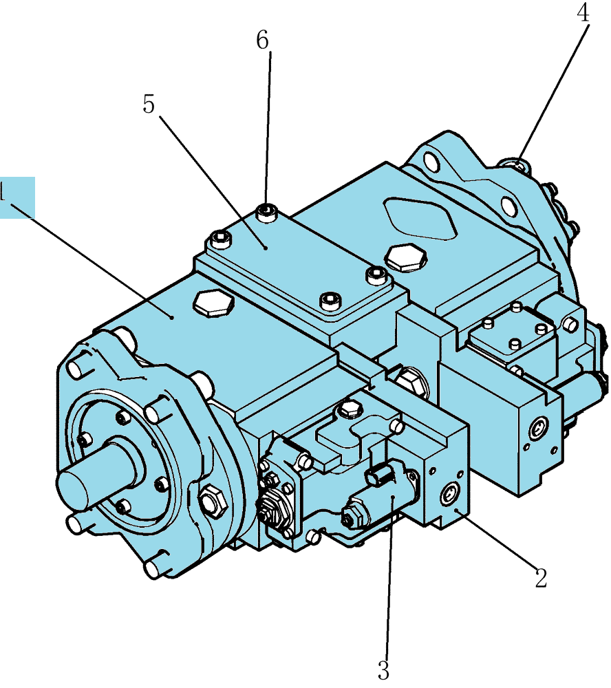 Насос гидравлический в сборе Kawasaki K3V112DTP