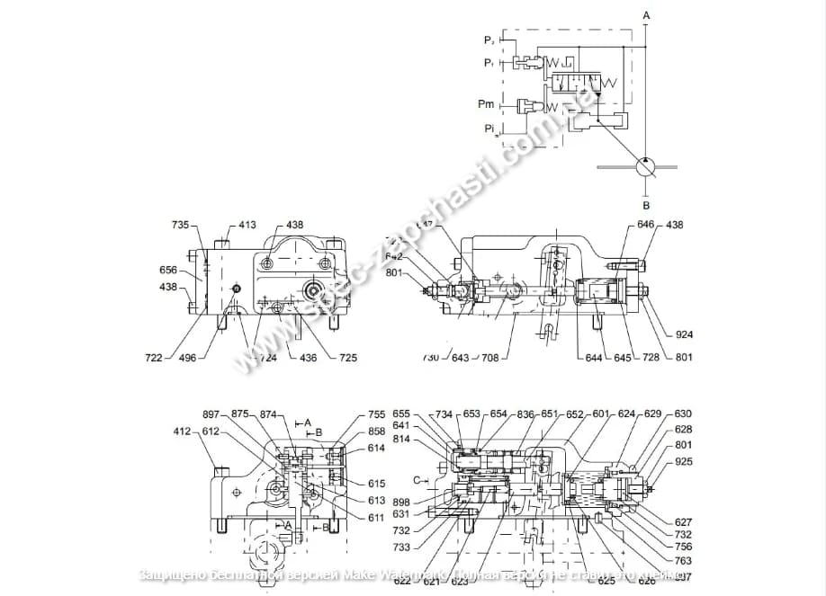 РЕМОНТ ГИДРАВЛИЧЕСКОГО НАСОСА Kawasaki K3V K5V