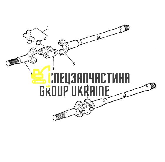 03225810 (040824, 137700420871, 153326682, 3476315M1, 87759573, CAR40824, N14412) Кулак приводного вала Caterpillar, Carraro