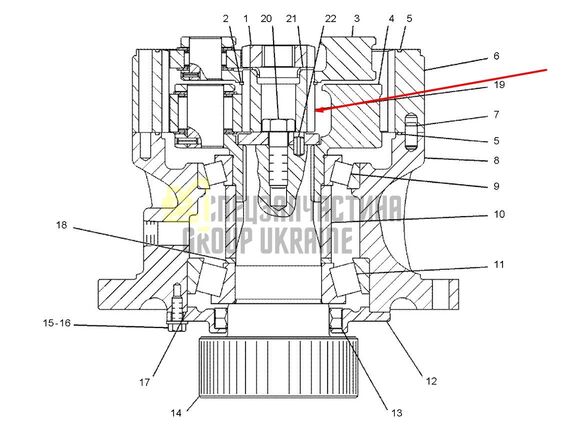 0938768 Сонячна шестерня Caterpillar 318