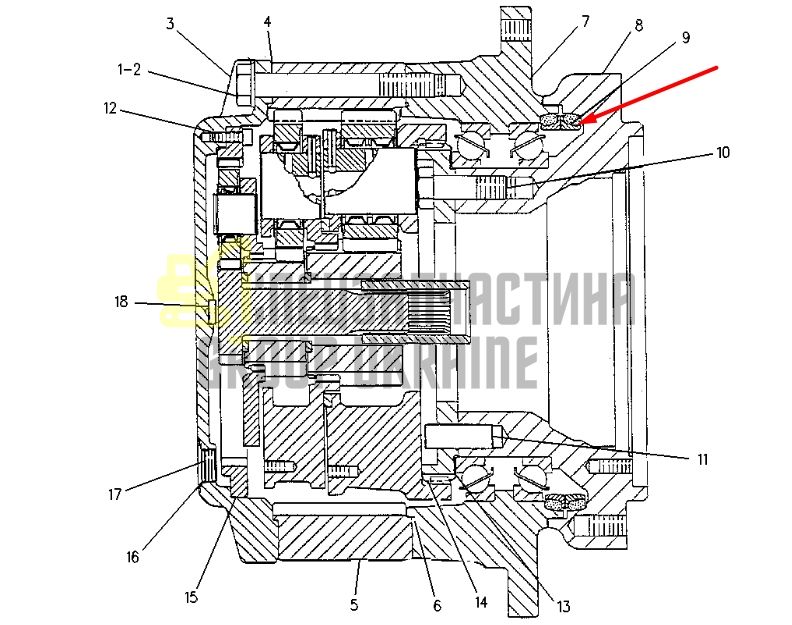 Caterpillar 1022403 Двойное конусное уплотнение для 330