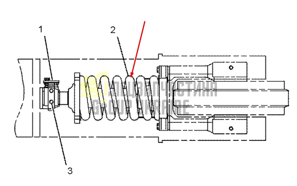 Caterpillar 1028118 Натяжитель гусеницы для 315, 317