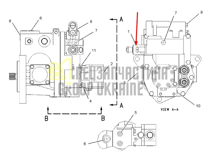 Caterpillar 1070677 Клапан соленоидный D8, D9, D10