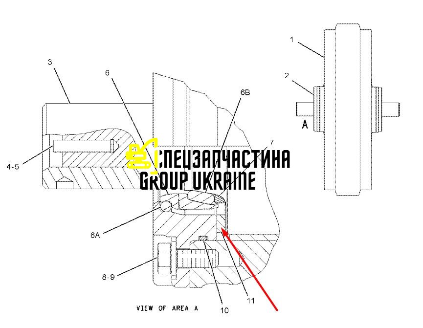 110-3362 Шайба упорная Caterpillar D6
