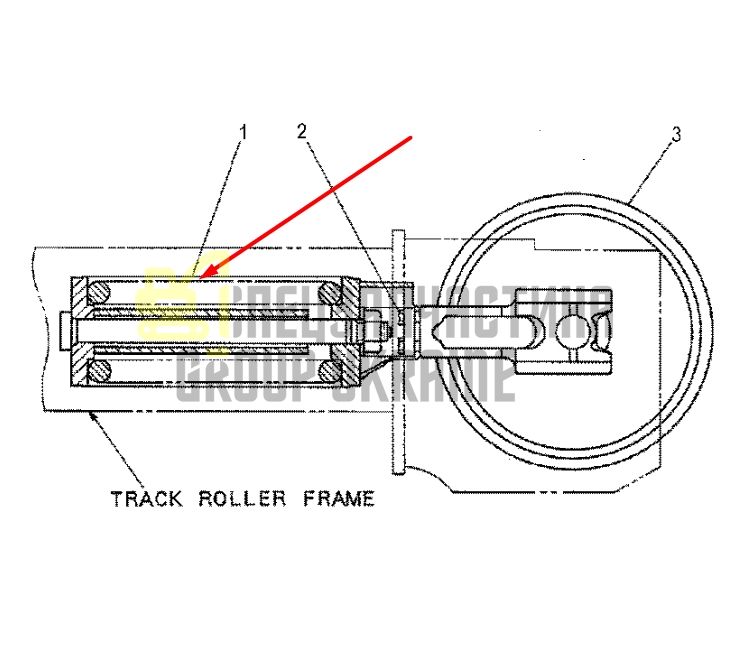Caterpillar 1156423 Натяжитель гусеницы для 318B, 320B