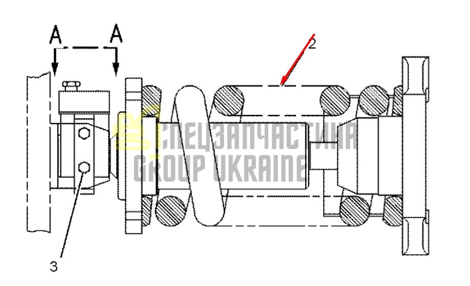 Caterpillar 1156424 Натяжитель гусеницы для 318B, 320B