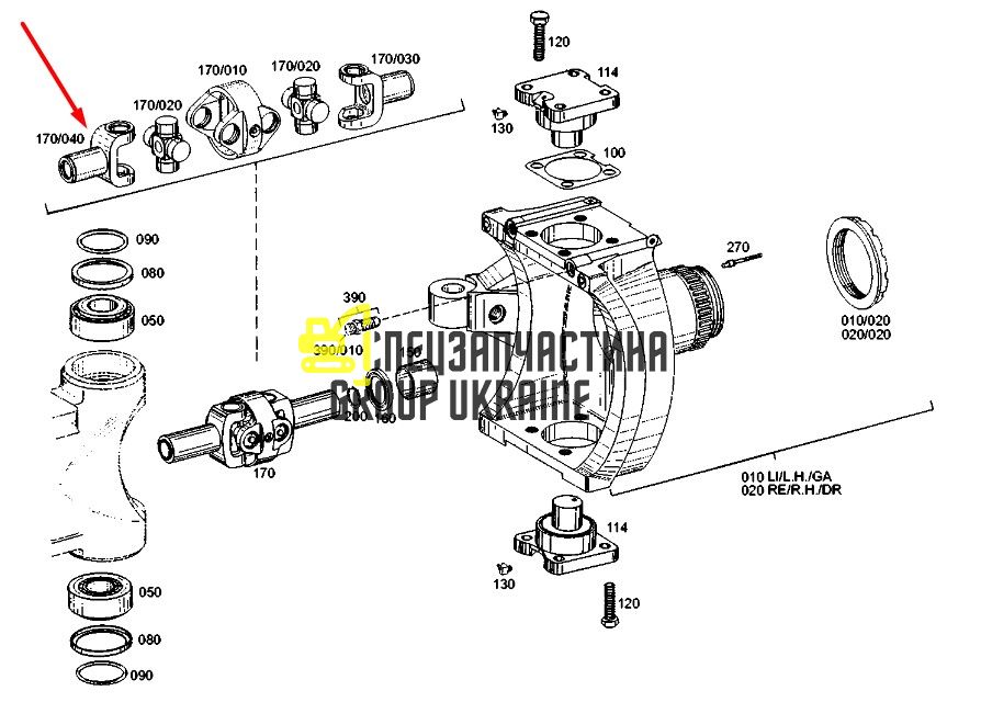 1217647 (0501208096) Фланец полуоси Caterpillar, ZF