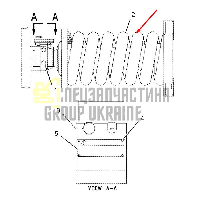 Caterpillar 1225135 Натяжитель гусеницы для 320