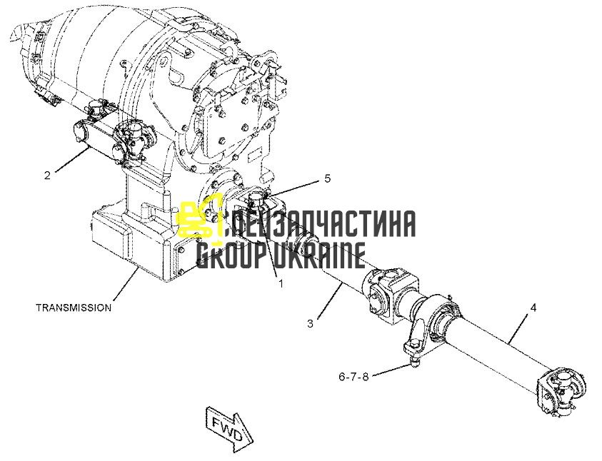 125-8810 Крестовина карданного вала Caterpillar 950, 960, 966