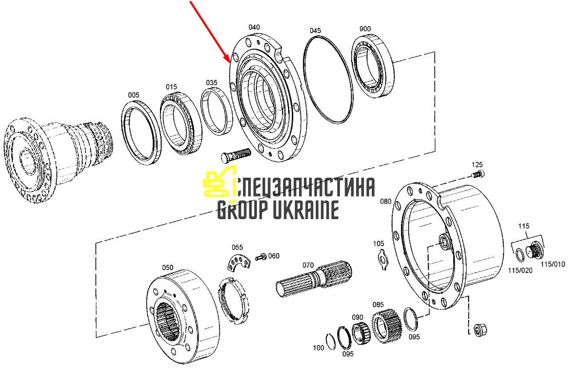 1292709 (4472322031) Колонка Caterpillar, ZF