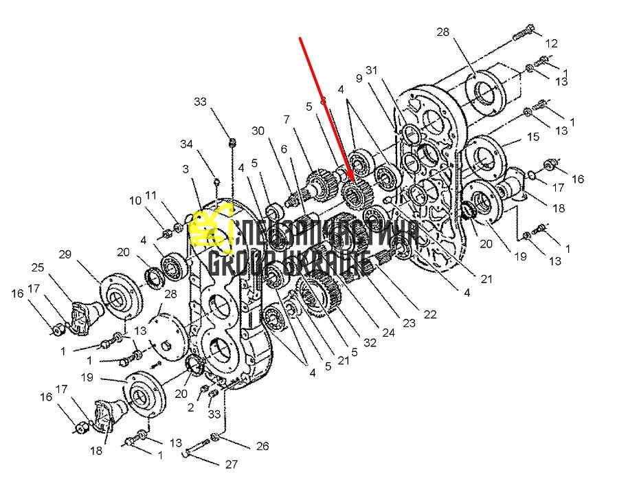 1300425 Шестерня Caterpillar TH83