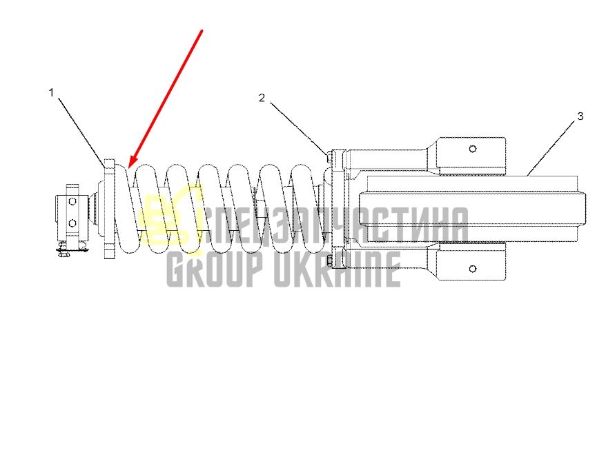 Caterpillar 1309288 Натяжитель гусеницы для 307, 308