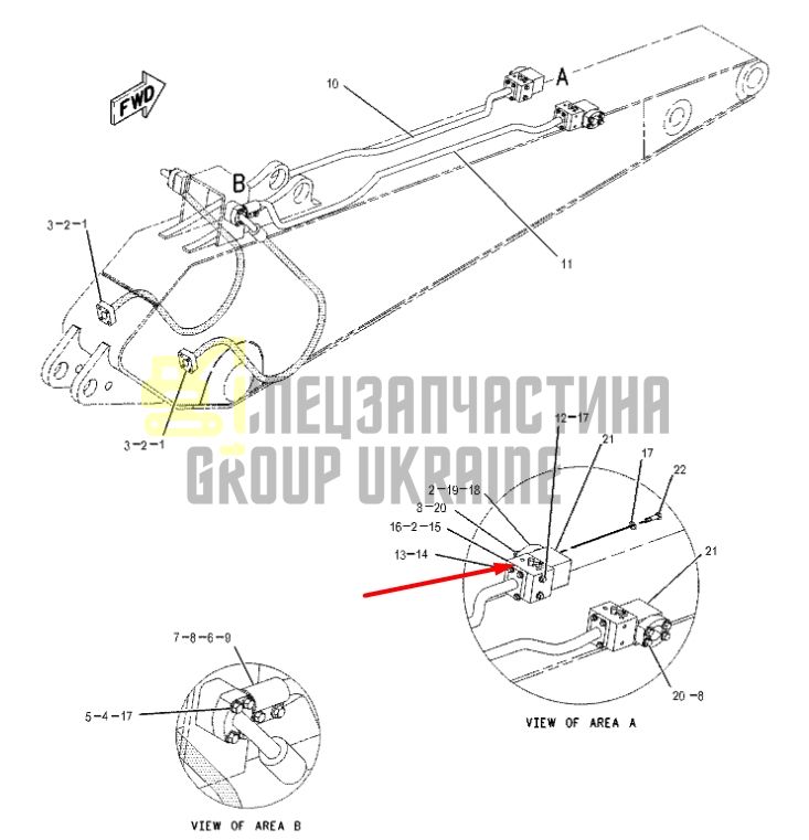 Caterpillar 1327443 Запорный клапан 320B, 330B