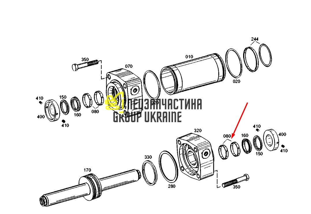 135-5021 (0501314577) Направляющее кольцо Caterpillar, ZF