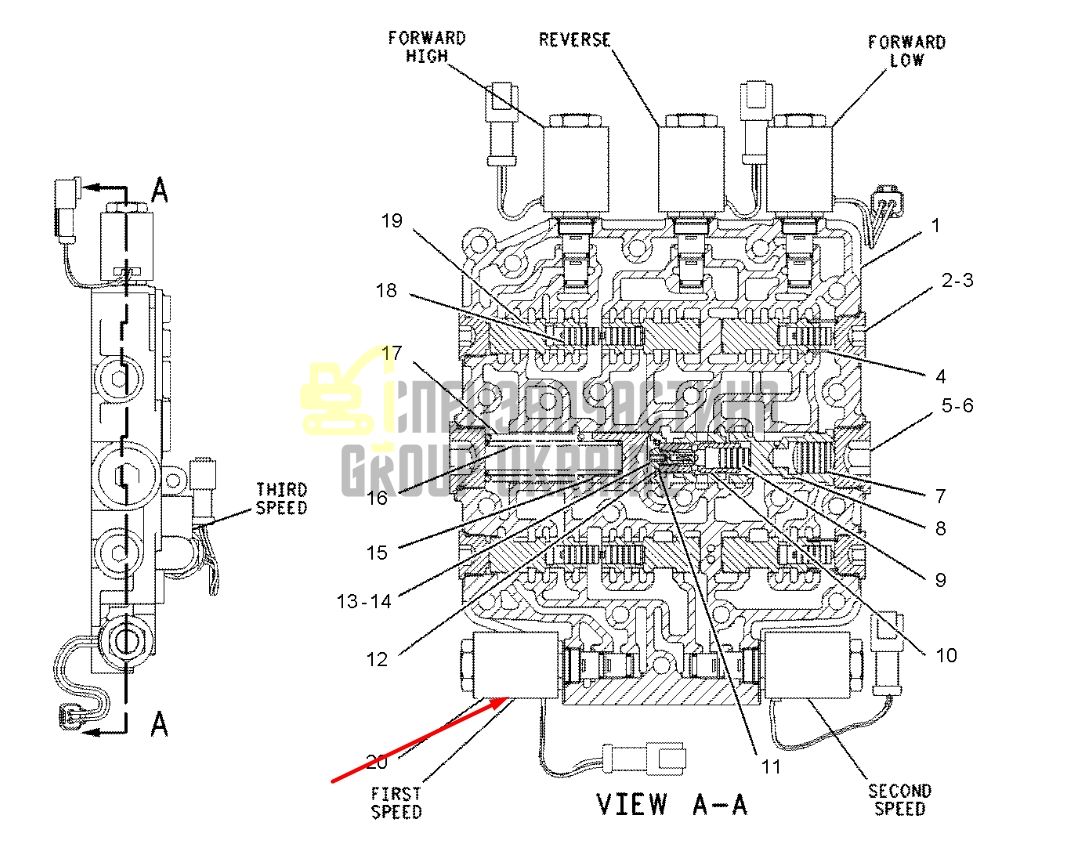 Caterpillar 1361679 Электромагнитный клапан 24V