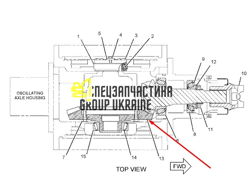 138-1640 Главная (коническая) пара Caterpillar 924