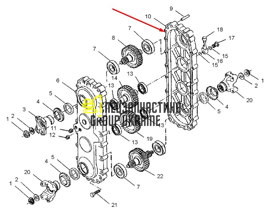 1450864 Крышка Caterpillar TH83
