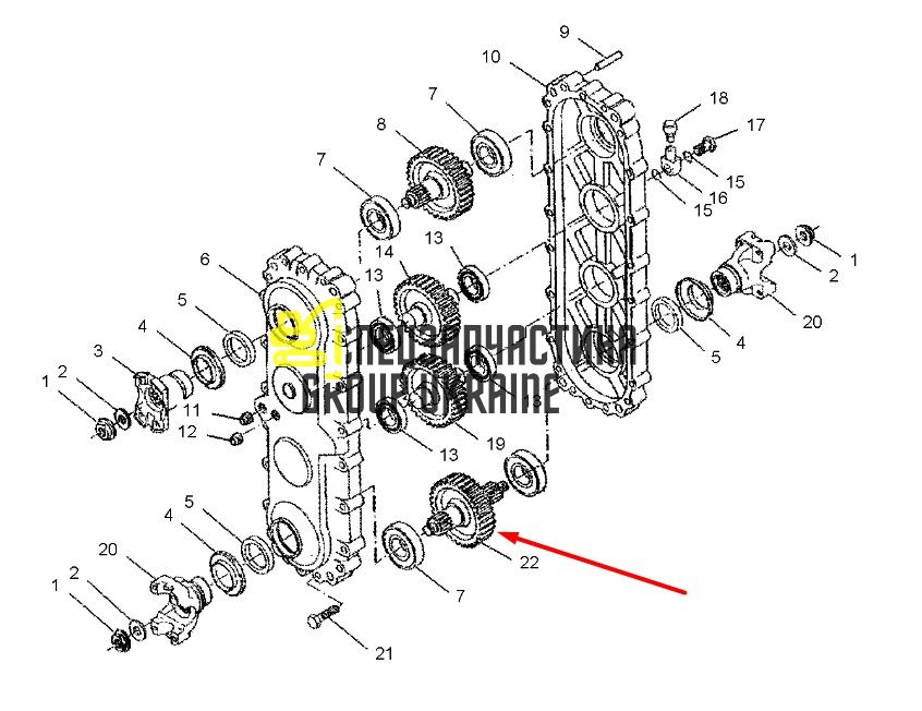 1450871 Шестерня Caterpillar TH83