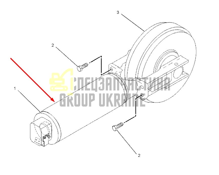 Caterpillar 1453028 Натяжитель гусеницы для 307, 308