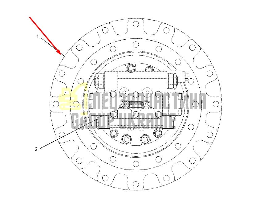 148-4695 Редуктор хода Caterpillar CAT 320С
