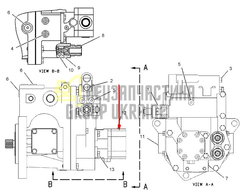 Caterpillar 1491950 Топливоперекачивающий насос 988, 990
