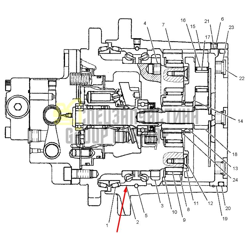 150-0909 Подшипник редуктора Caterpillar 303C