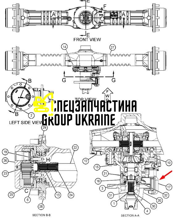 151-6856 (137473) Тормозной суппорт Caterpillar 908, Carraro