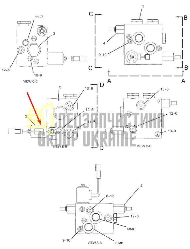 Caterpillar 1528340 Електромагнітний клапан (соленоїд) 24V 966, 980