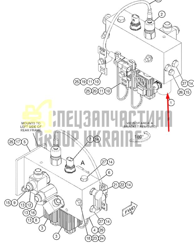 Caterpillar 1528346 Электромагнитный клапан 24V для D7, D9, D11