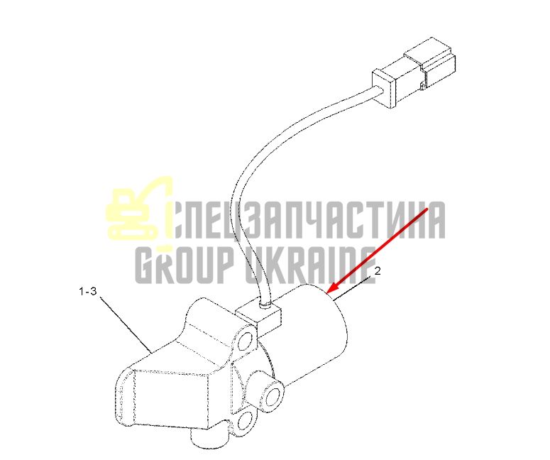Caterpillar 1543064 Электромагнитный клапан, соленоид 24V