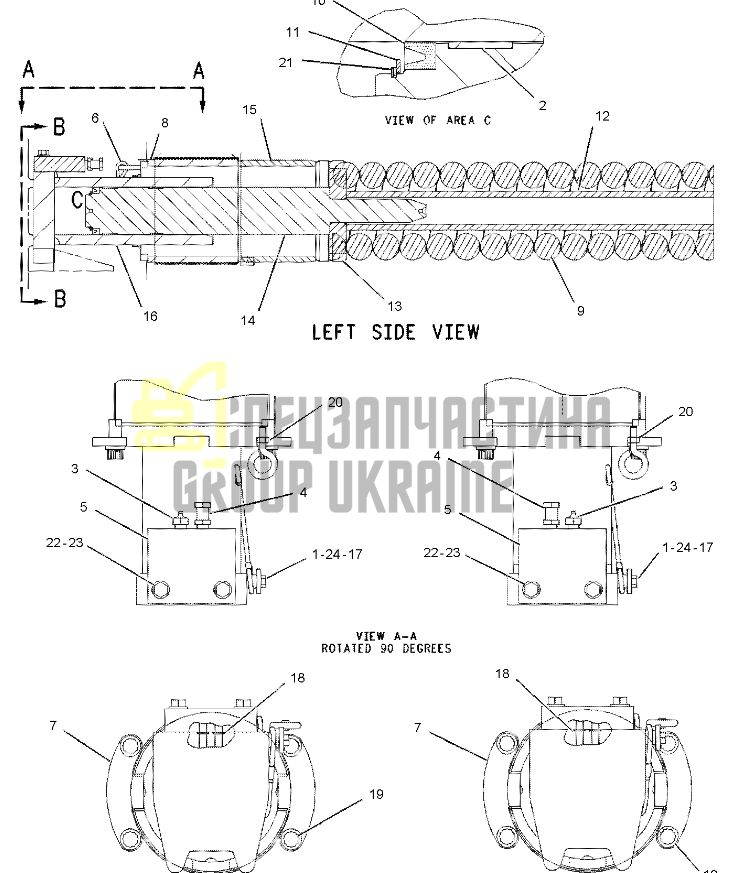 Caterpillar 1543325 Натяжитель гусеницы для D8