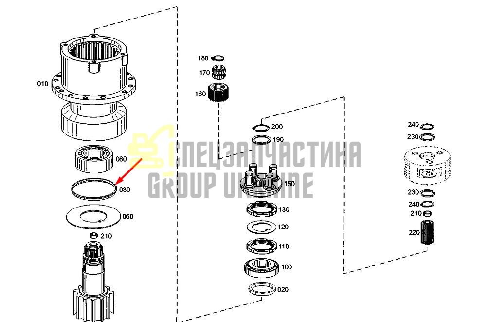 1550829 Манжетное уплотнение Caterpillar М312, М315, М317