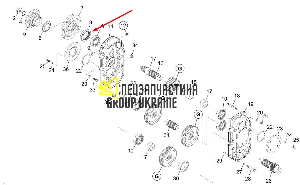 1603937 (001.03.3256) Сальник Caterpillar TH83
