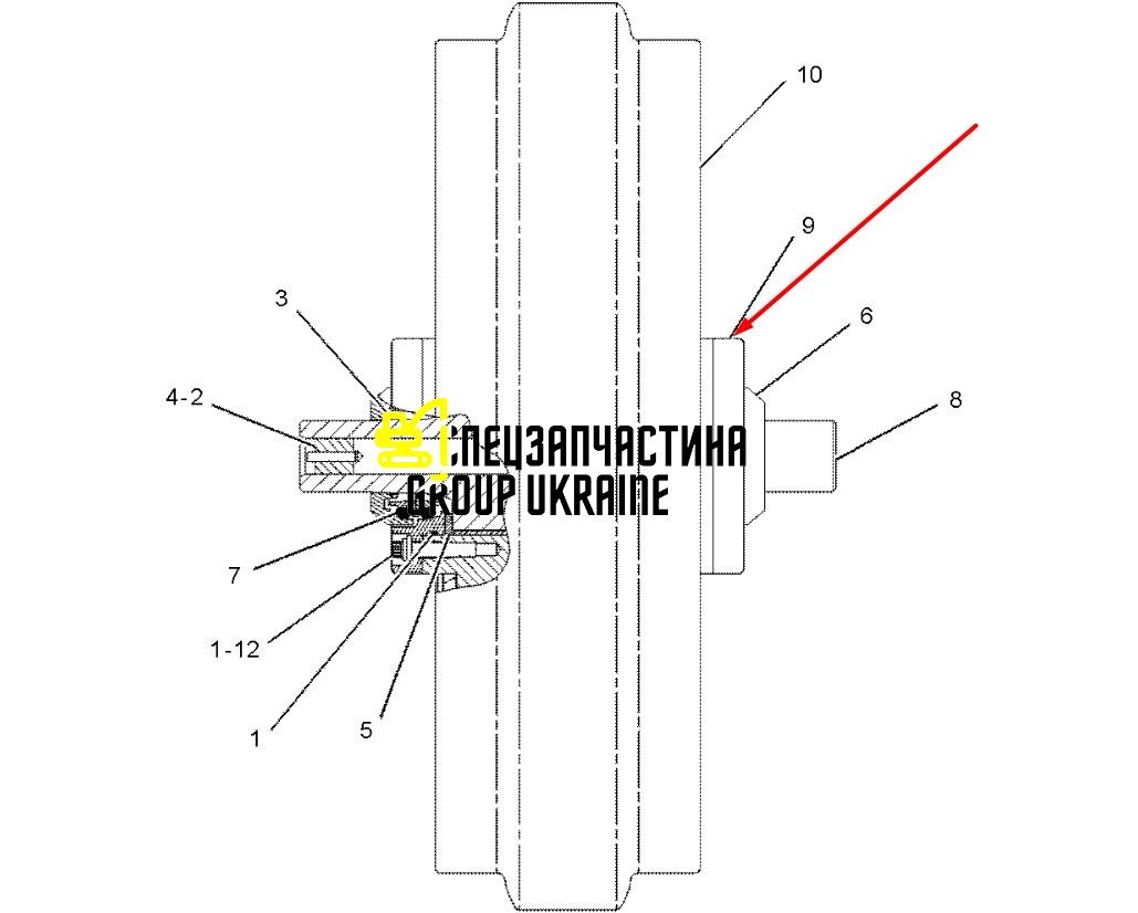 161-7550 Фиксатор Caterpillar D6