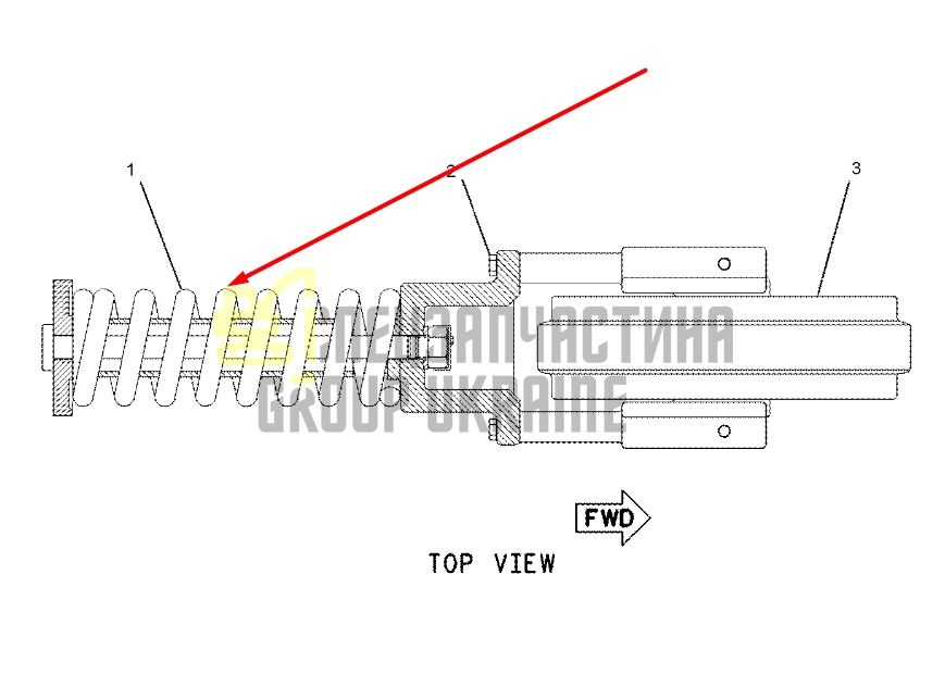 Caterpillar 1686687 Натяжитель гусеницы для 311, 312, 324