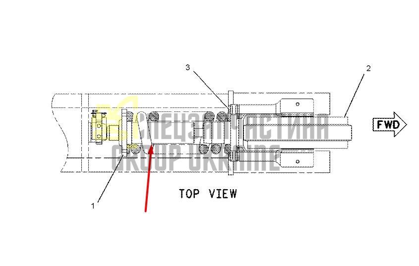 Caterpillar 1686766 Натяжитель гусеницы для 315С