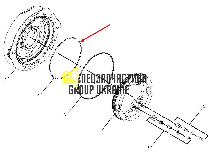 1744658 (033477) Уплотнительное кольцо Caterpillar, Carraro