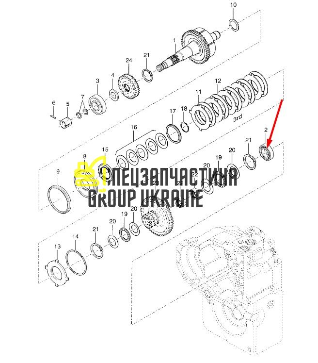 1763289 Подшипник Caterpillar TH83