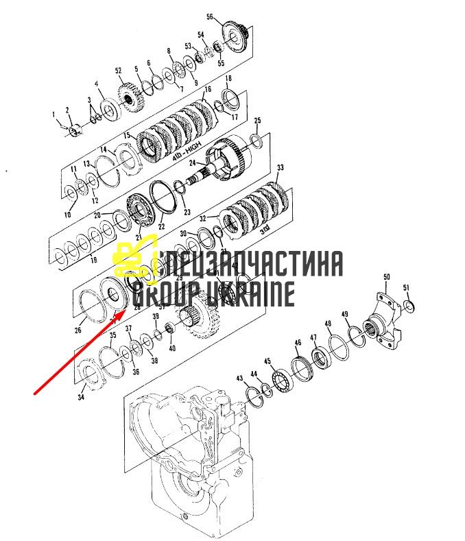 1763293 Поршень сцепления Caterpillar TH83