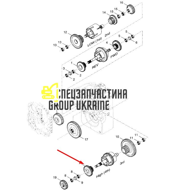 1763298 Шестерня Caterpillar TH83
