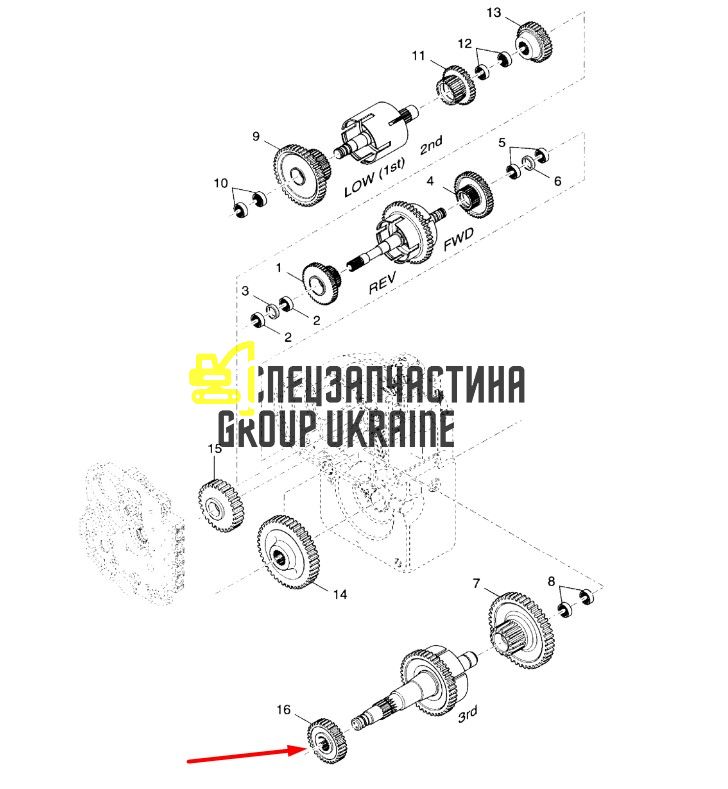 1763299 Шестерня Caterpillar TH83