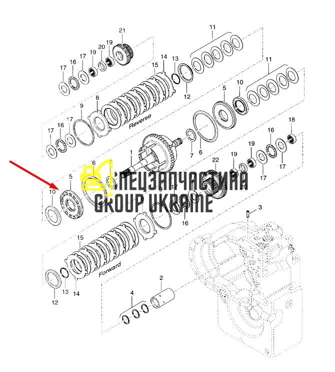 1763302 Поршень сцепления Caterpillar TH83