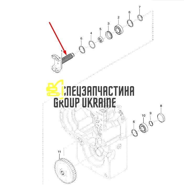 1763303 Фланець КПП Caterpillar TH83
