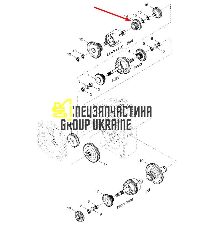 1763307 Шестерня Caterpillar TH83