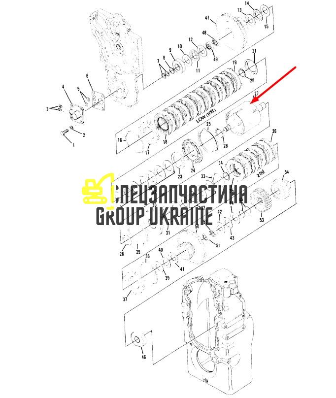 1763309 Вал шестерни КПП Caterpillar TH83