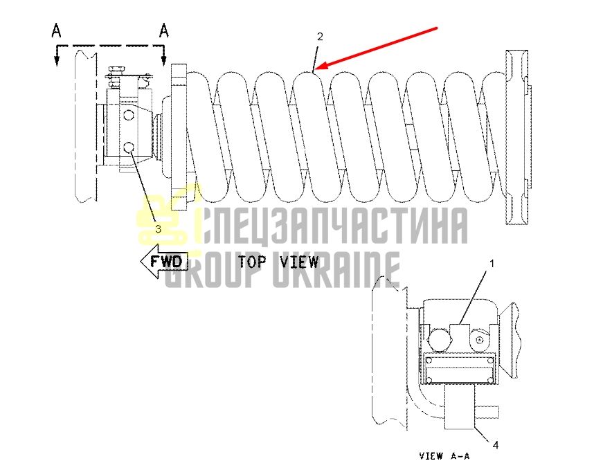 Caterpillar 1792992 Натяжитель гусеницы для 315С
