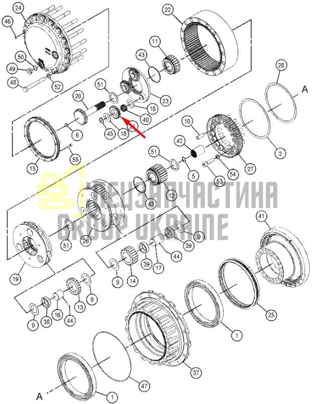 191-2675 Шестерня сателлит первой ступени редуктора CAT 324D
