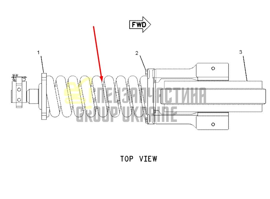 Caterpillar 1941125 Натяжитель гусеницы для 322C