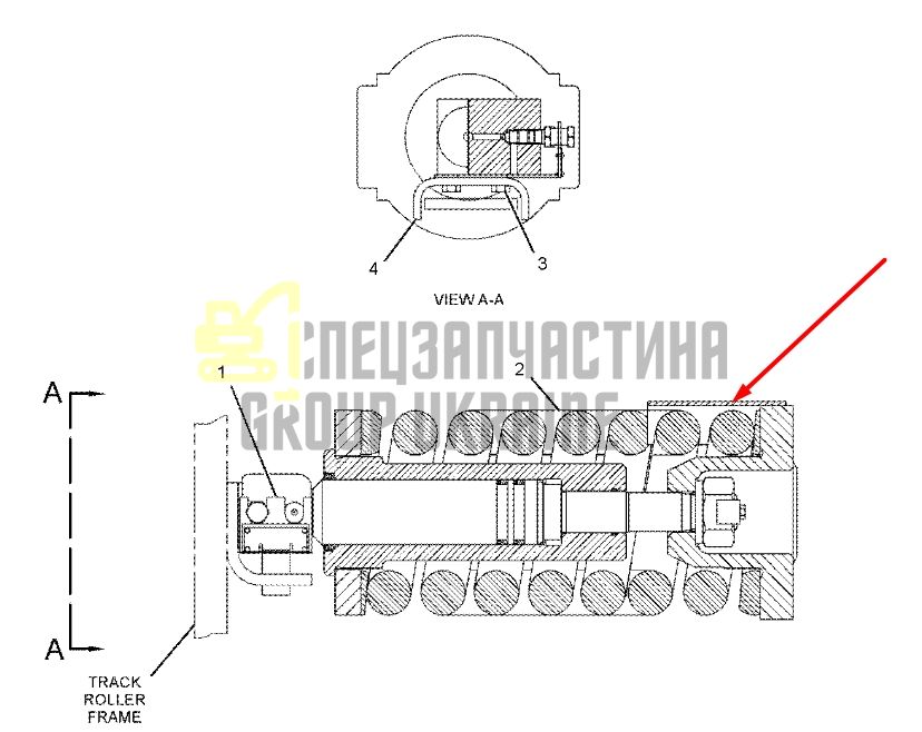 Caterpillar 1941178 Натяжитель гусеницы для 320C